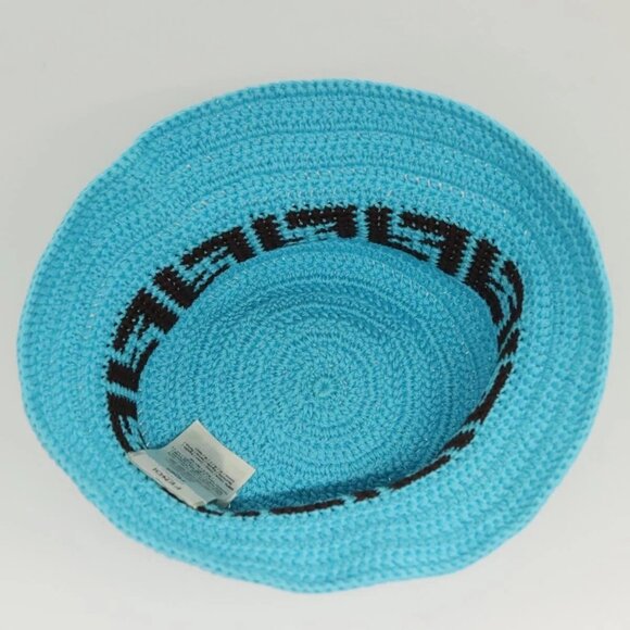 FENDI Zucca Canvas Hat Cotton Blue Auth yk19421M - Picture 6 of 13